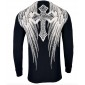 Футболка с длинным рукавом 3XL XTREME COUTURE by AFFLICTION Men LONG SLEEVE THERMAL Shirt DAGGER SKULL Biker